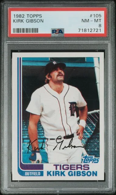 1982 Topps Kirk Gibson #105 card image