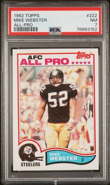 1982 Topps Mike Webster All-Pro #222 card image