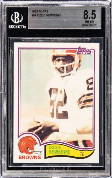 1982 Topps Ozzie Newsome #67 card image