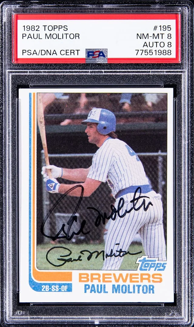 1982 Topps Paul Molitor #195 card image