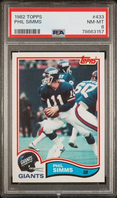 1982 Topps Phil Simms #433 card image