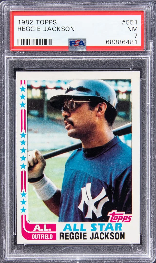 1982 Topps Reggie Jackson #551 card image