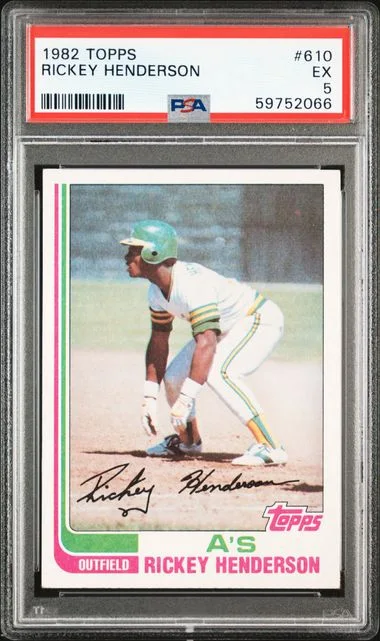 1982 Topps Rickey Henderson #610 card image