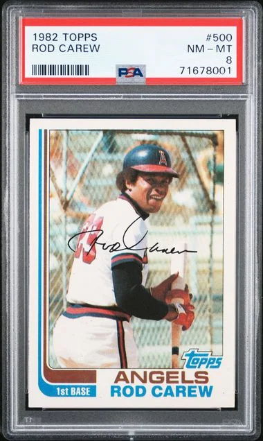 1982 Topps Rod Carew #500 card image