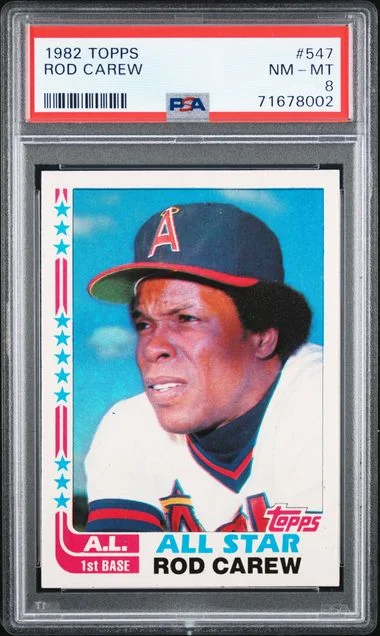 1982 Topps Rod Carew #547 card image