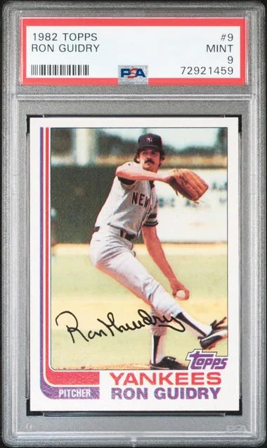 1982 Topps Ron Guidry #9 card image