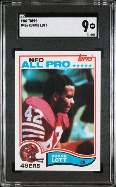 1982 Topps Ronnie Lott #486 card image
