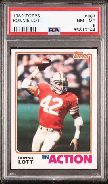 1982 Topps Ronnie Lott #487 card image
