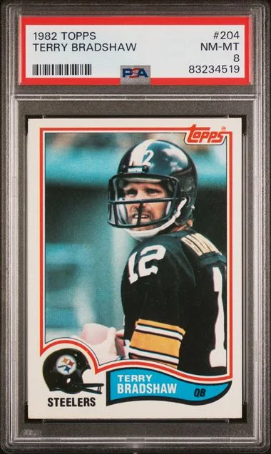 1982 Topps Terry Bradshaw #204 card image