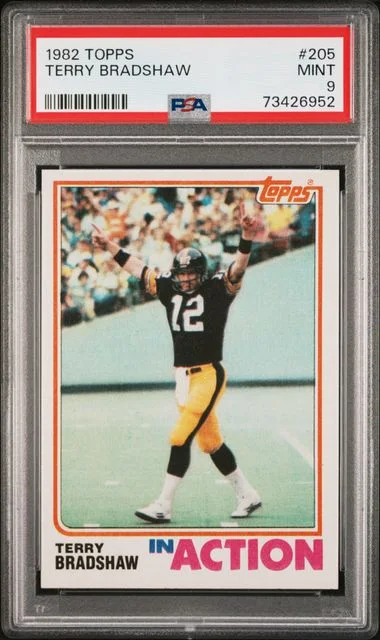 1982 Topps Terry Bradshaw #205 card image