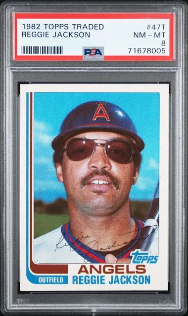 1982 Topps Traded Reggie Jackson #47T card image