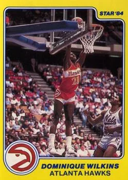 1983-84 Star All Rookies Dominique Wilkins #8 card image