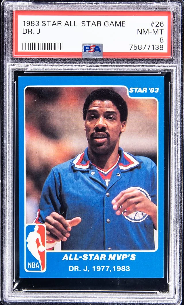 1983-84 Star All-Star Game Dr. J #26 card image