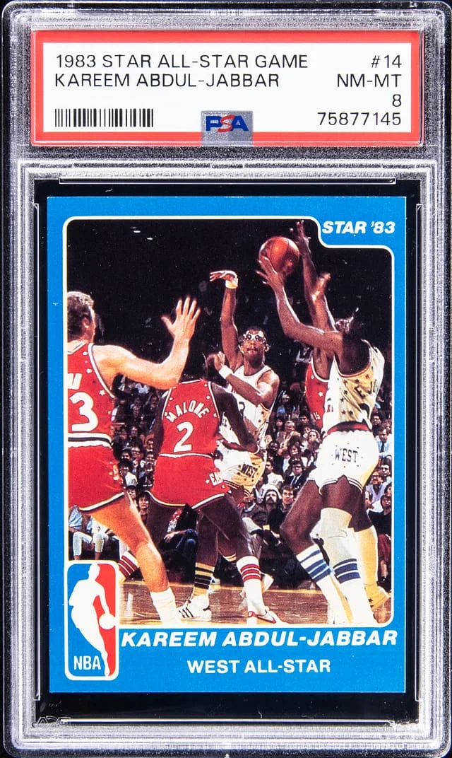 1983-84 Star All-Star Game Kareem Abdul-Jabbar #14 card image