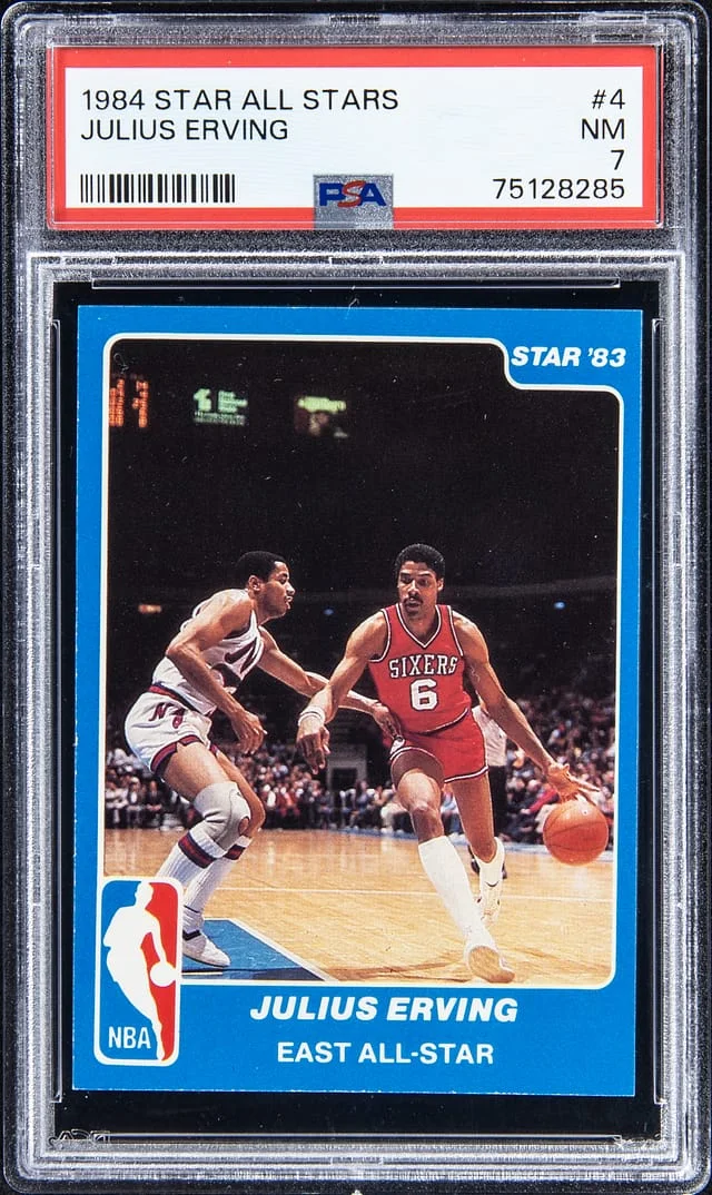 1983-84 Star All Stars Julius Erving #4 card image