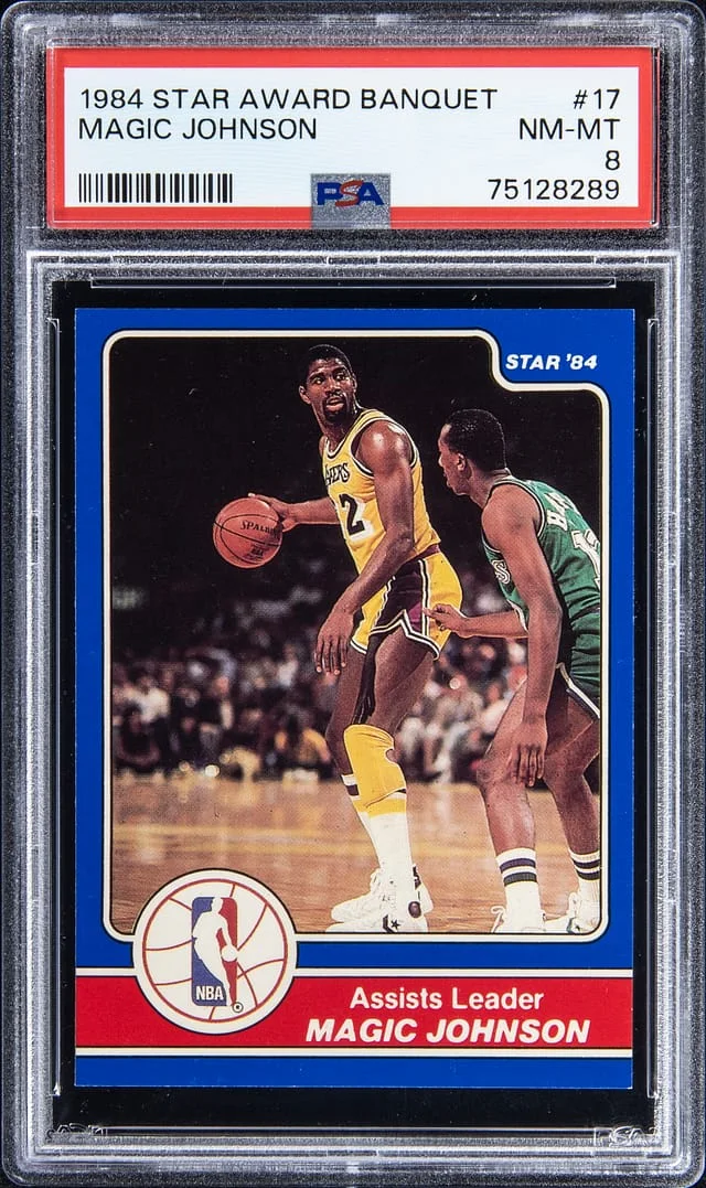 1983-84 Star Award Banquet Magic Johnson #17 card image