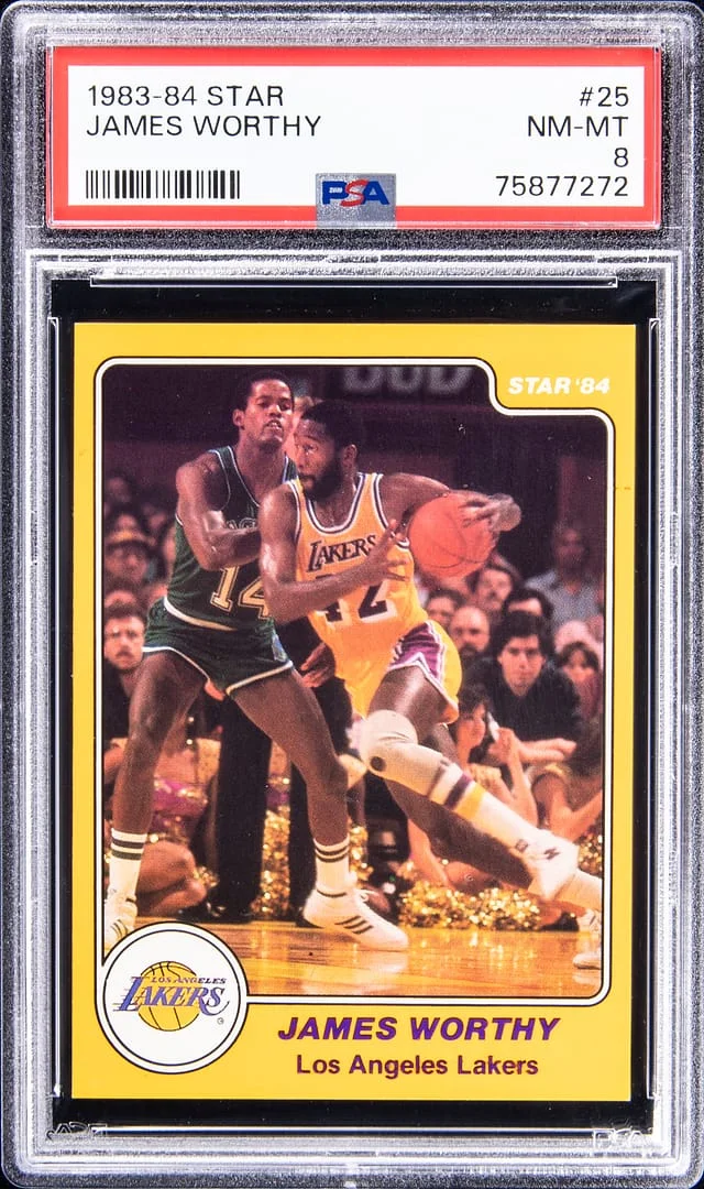 1983-84 Star James Worthy #25 card image