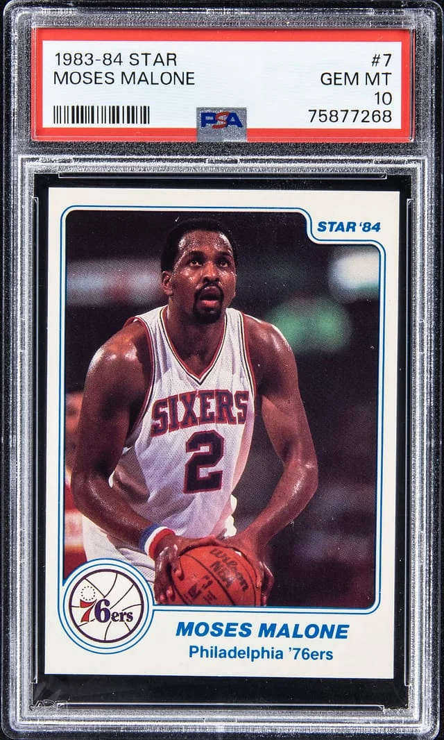 1983-84 Star Moses Malone #7 card image
