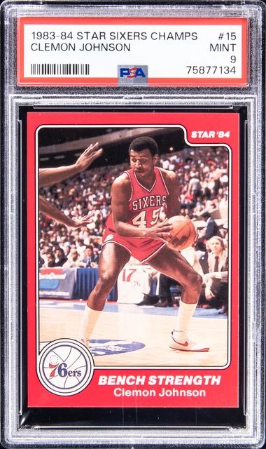 1983-84 Star Sixers Champions Clemon Johnson #15 card image