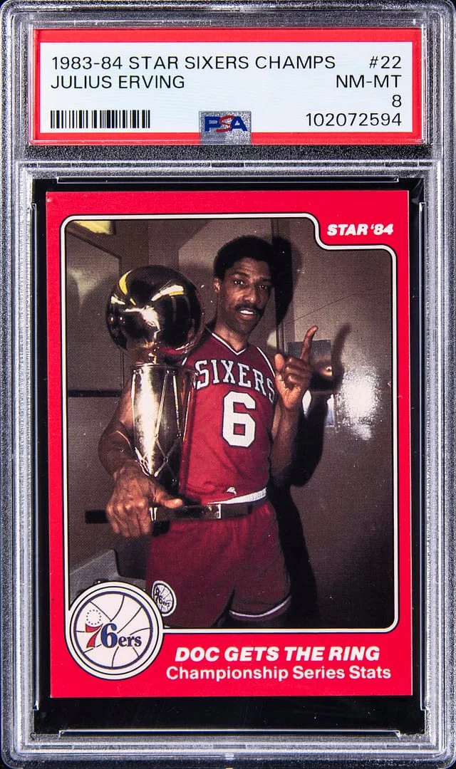 1983-84 Star Sixers Champions Julius Erving #22 card image