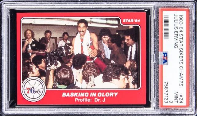 1983-84 Star Sixers Champions Julius Erving #24 card image