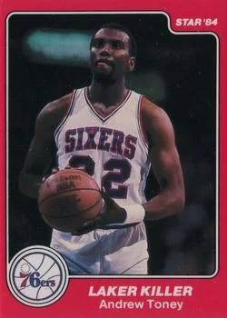 1983-84 Star Sixers Champs Andrew Toney #6 card image