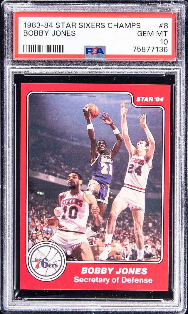 1983-84 Star Sixers Champs Bobby Jones #8 card image