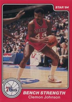 1983-84 Star Sixers Champs Clemon Johnson #15 card image