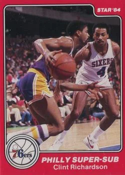 1983-84 Star Sixers Champs Clint Richardson #5 card image