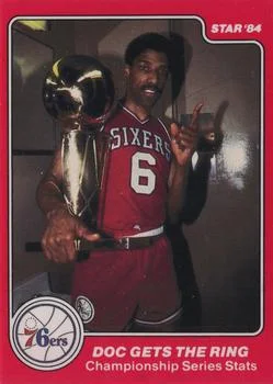 1983-84 Star Sixers Champs Julius Erving #22 card image