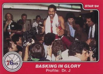 1983-84 Star Sixers Champs Julius Erving #24 card image