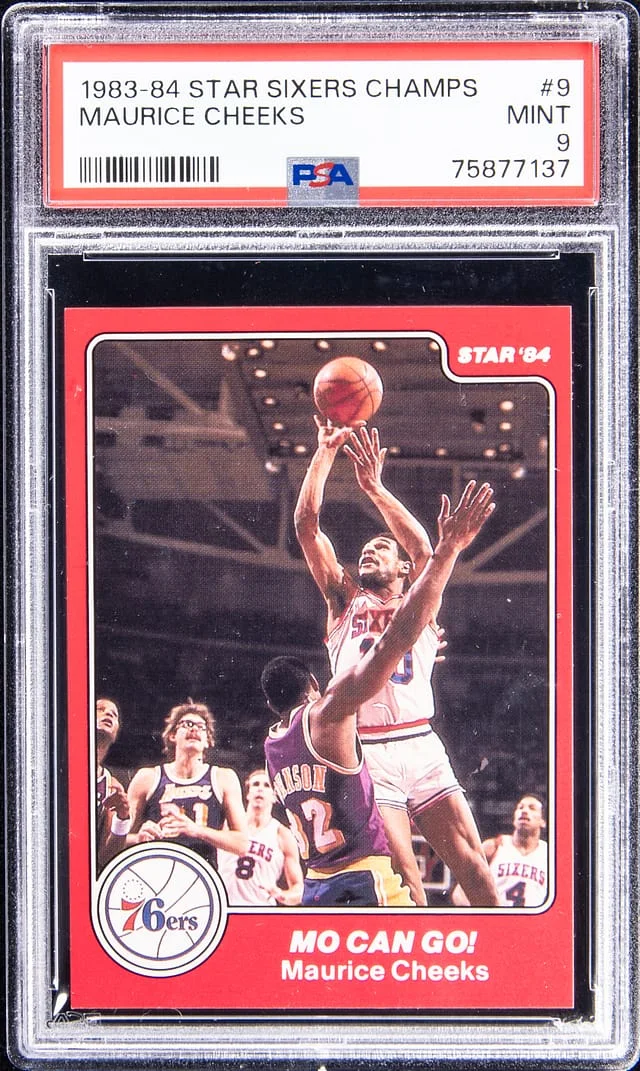 1983-84 Star Sixers Champs Maurice Cheeks #9 card image