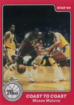1983-84 Star Sixers Champs Moses Malone IA #20 card image
