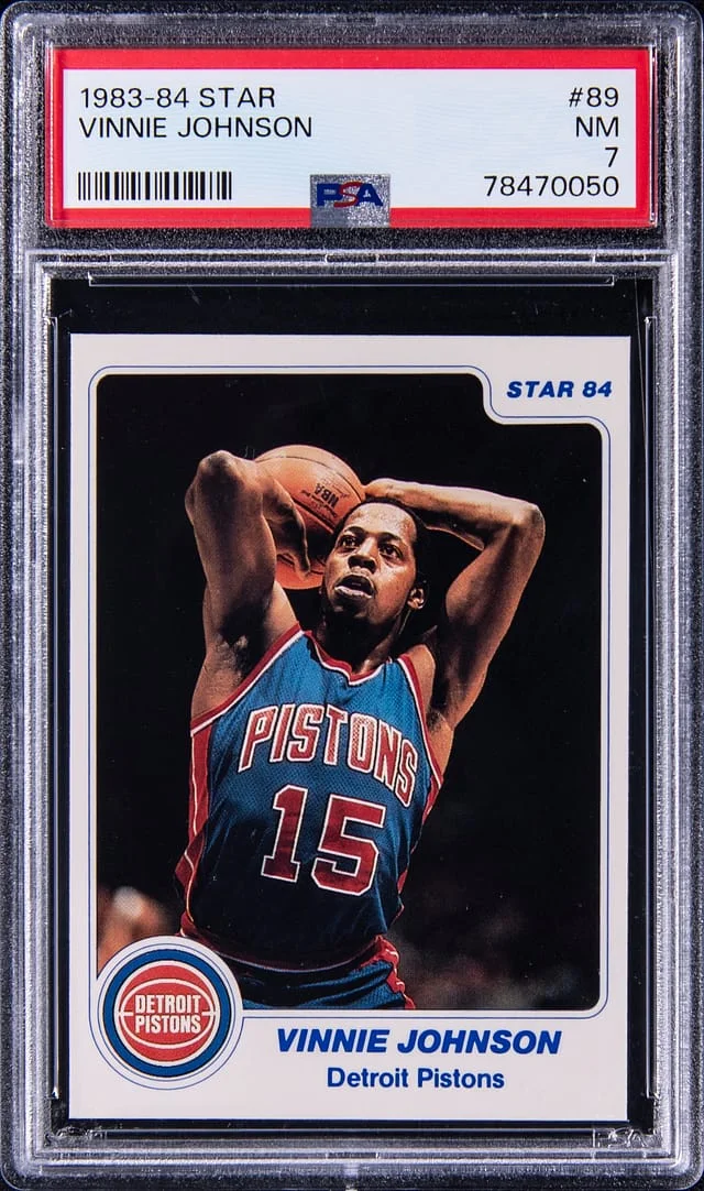 1983-84 Star Vinnie Johnson #89 card image