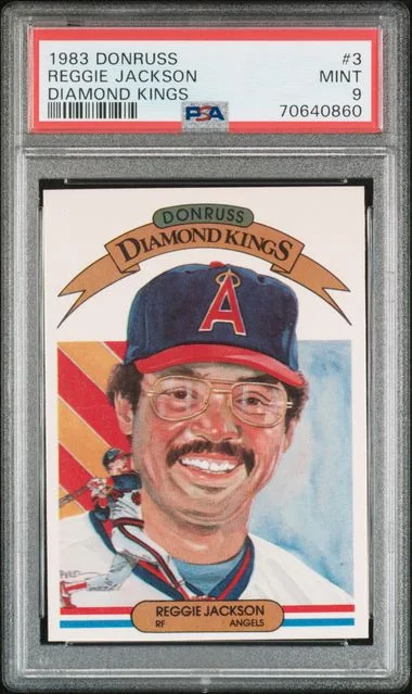 1983 Donruss Diamond Kings Reggie Jackson #3 card image