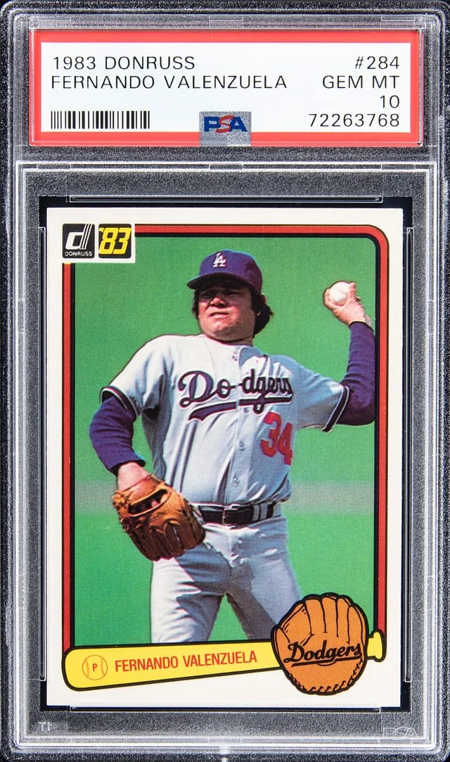 1983 Donruss Fernando Valenzuela #284 card image