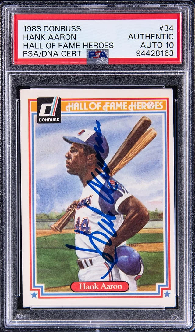 1983 Donruss Hank Aaron Hall of Fame Heroes #34 card image