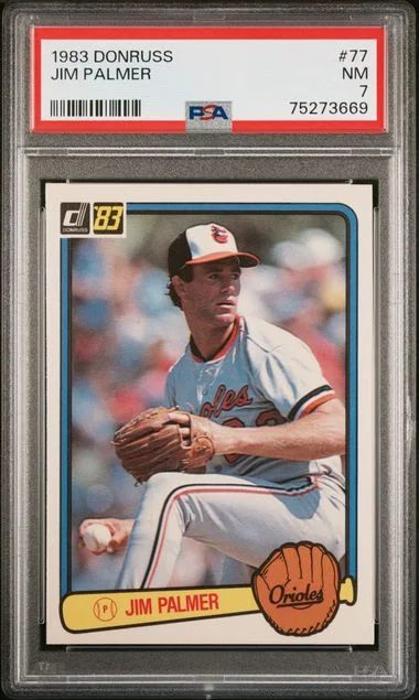 1983 Donruss Jim Palmer #77 card image