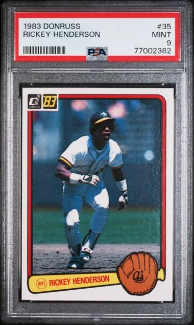 1983 Donruss Rickey Henderson #35 card image