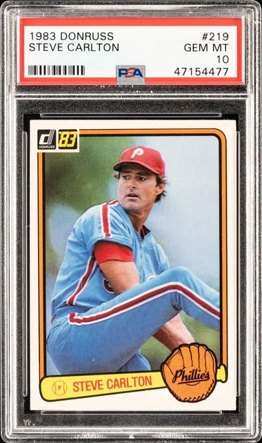 1983 Donruss Steve Carlton #219 card image
