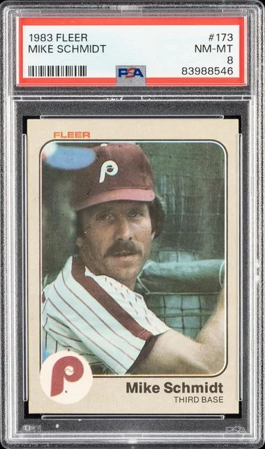 1983 Fleer Mike Schmidt #173 card image