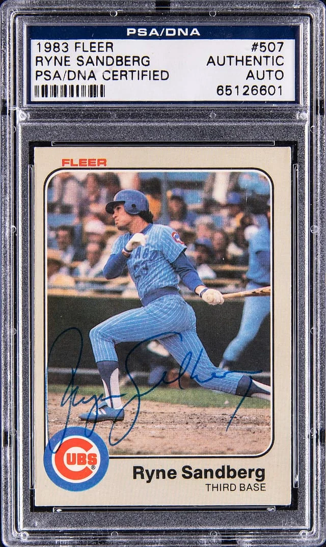 1983 Fleer Ryne Sandberg #507 card image