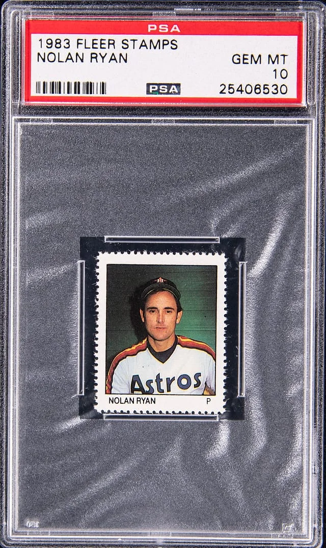 1983 Fleer Stamps Nolan Ryan #no-number card image