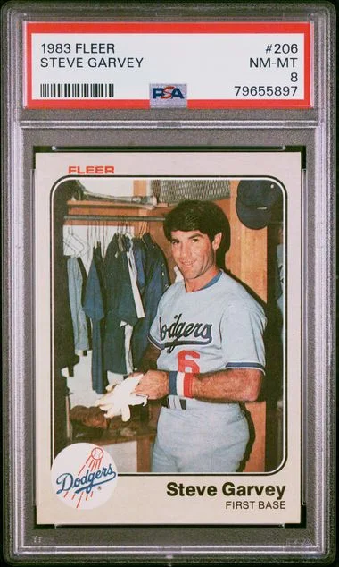 1983 Fleer Steve Garvey #206 card image