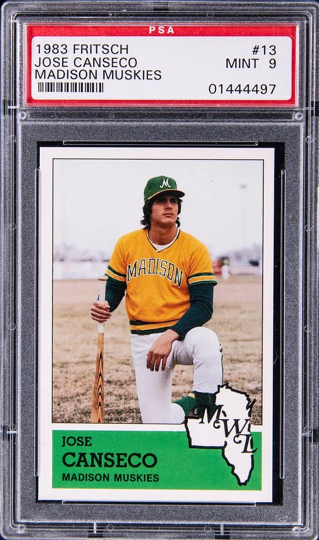 1983 Fritsch Madison Muskies Jose Canseco #13 card image