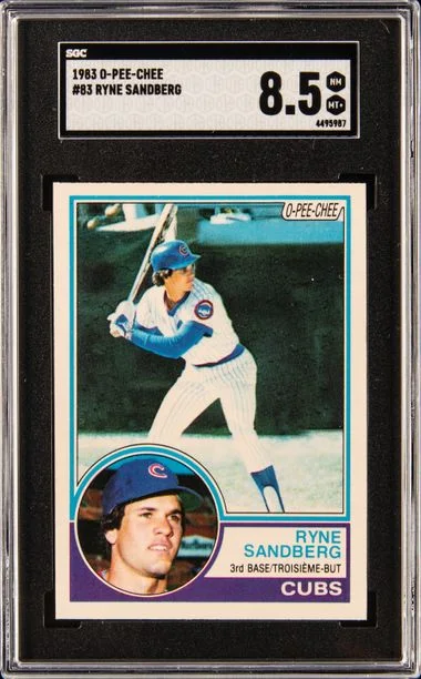 1983 O-Pee-Chee Ryne Sandberg #83 card image