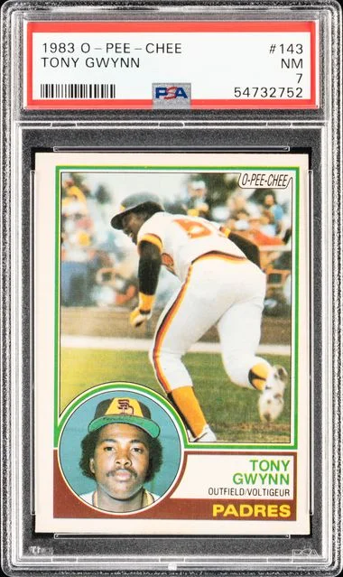 1983 O-Pee-Chee Tony Gwynn #143 card image
