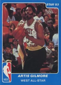 1983 Star All Star Game Artis Gilmore #17 card image
