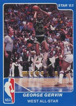 1983 Star All Star Game George Gervin #16 card image