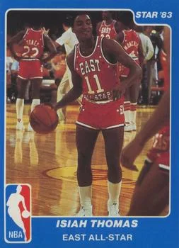 1983 Star All Star Game Isiah Thomas #11 card image